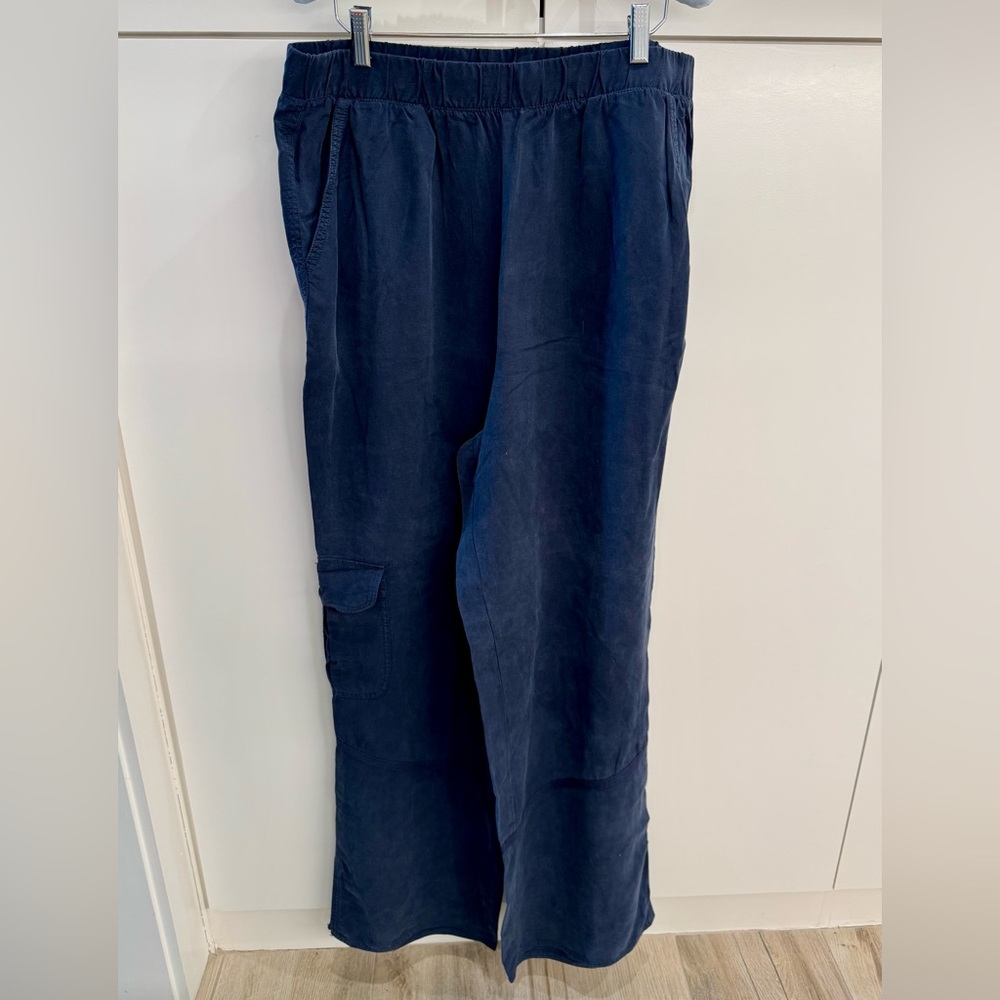 Soft Surroundings Women's Navy Cargo Pants TL tall long
